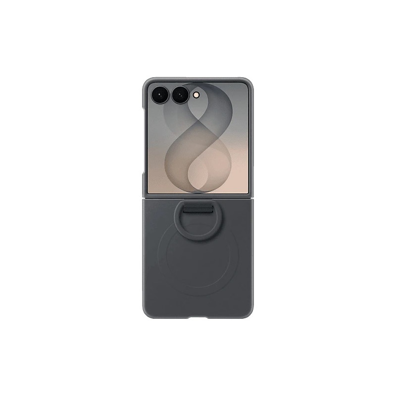 Samsung F776 Z Flip 8 Silicone Magnetic Ring Cover Graphite EF-EF776CB